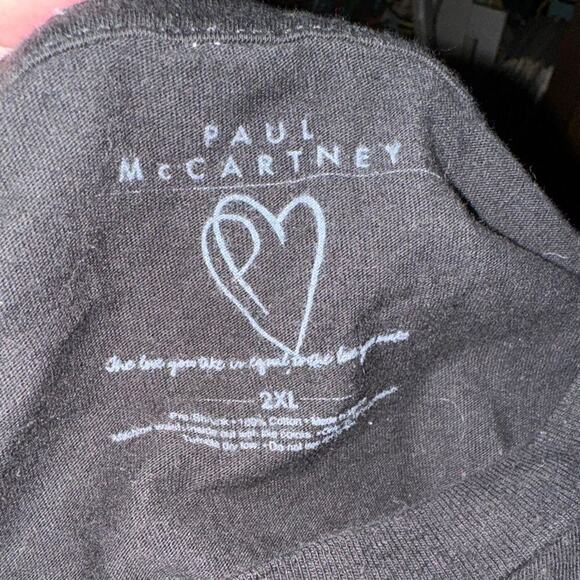 Paul McCartney Birds Of Paradise 2012 Tour Soft Adult T-Shirt Tee Size 2X - Picture 4 of 4